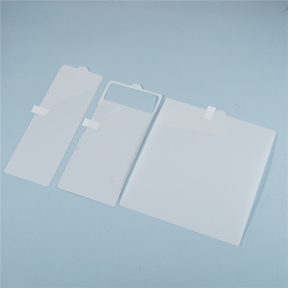 1Set HD Clear Hydrogel Film for Xiaomi Mix Fold 2 5G, Full Cover TPU + PET Inside / Front Screen Protector Back Cover Guard