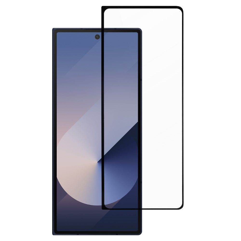 For Samsung Galaxy Z Fold7 5G Front Screen Protector Silk Printing Full Glue Tempered Glass Screen Film