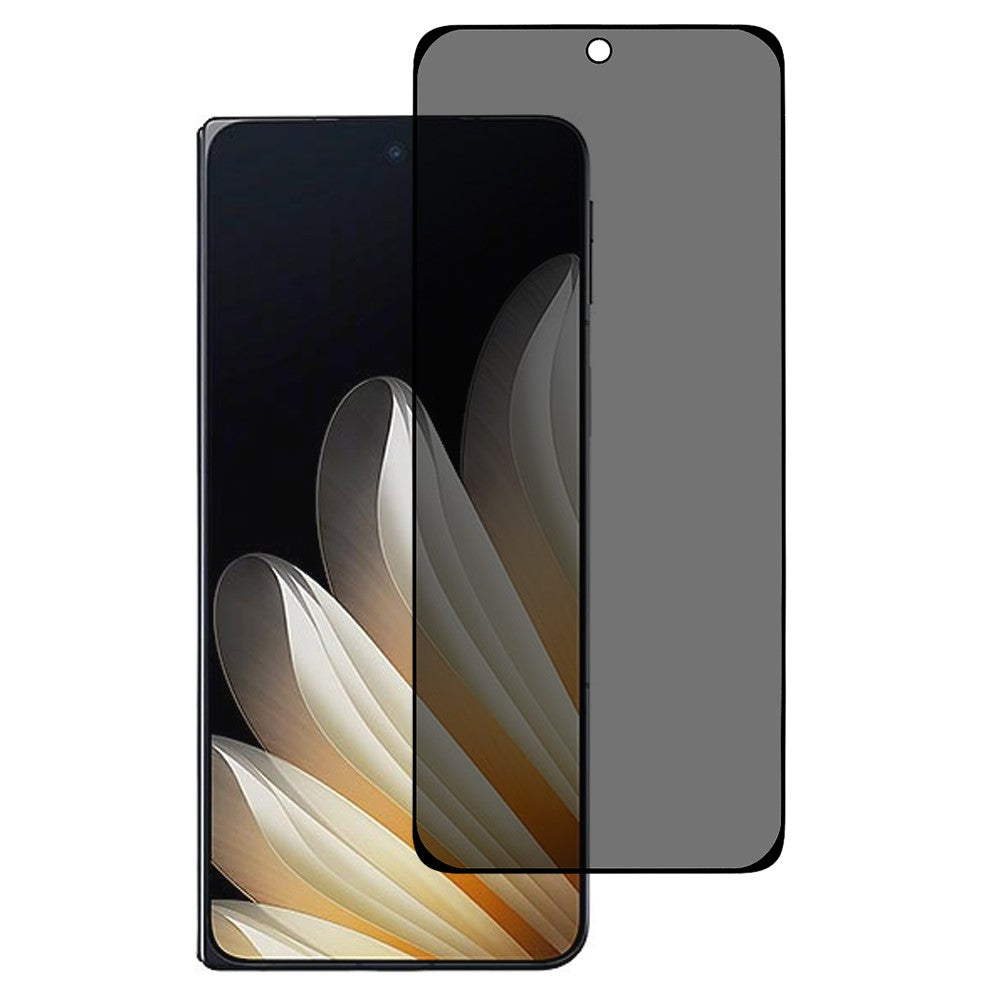 Oppo Find N5 5G Anti-Peep Heltäckande Framskärmskydd Silk Print Härdat Glas Film
