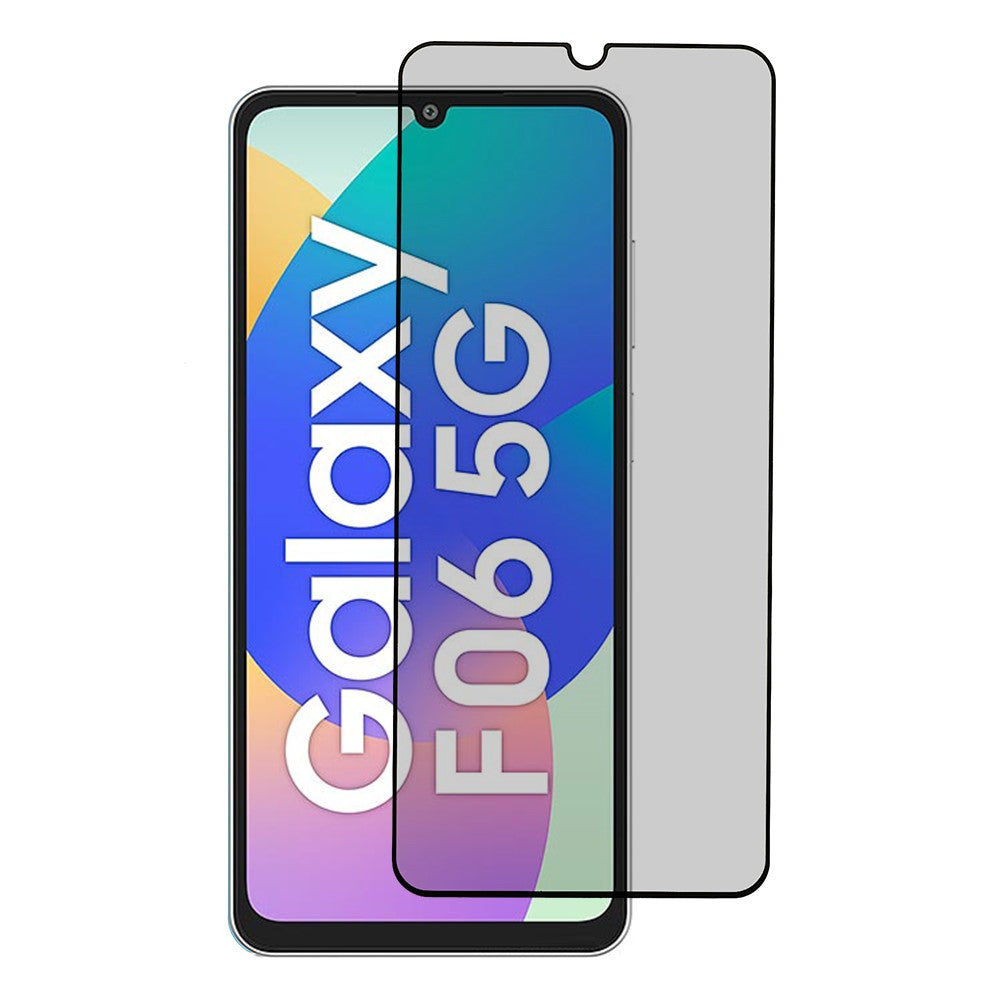 Samsung Galaxy F06 5G Härdat Glas Film Anti-Peep Sekretessskydd Skärmskydd Helklistrad