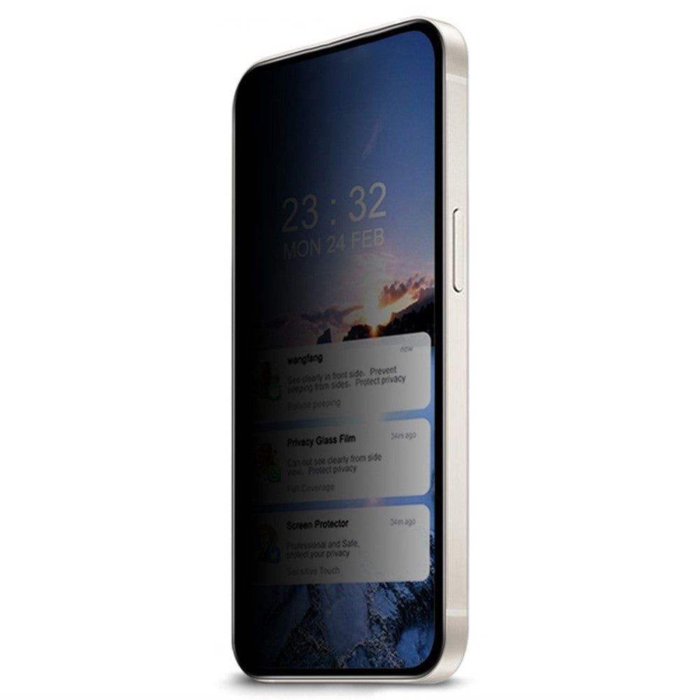 Samsung Galaxy F06 5G Härdat Glas Film Anti-Peep Sekretessskydd Skärmskydd Helklistrad