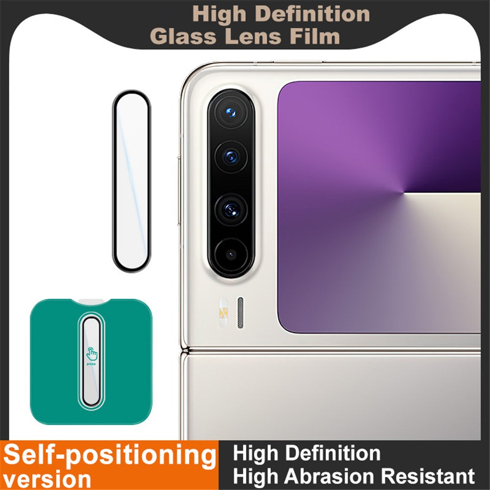 IMAK For Huawei Pura X Camera Lens Protector Tempered Glass Lens Film with Self Positioning Frame