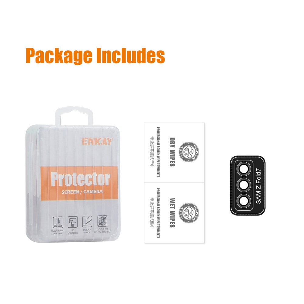 ENKAY HAT PRINCE For Samsung Galaxy Z Fold7 5G Camera Lens Protector  Metal Ring Lens Film