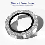 ENKAY HAT PRINCE For Samsung Galaxy Z Fold7 5G Camera Lens Protector  Glitter Decor Tempered Glass Lens Film