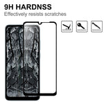 Xiaomi Redmi A1 4G / A2 4G AGC Glas Skärmskydd Full Glue Black Edge Splittersäker 9H Hårdhet Härdat Glasfilm