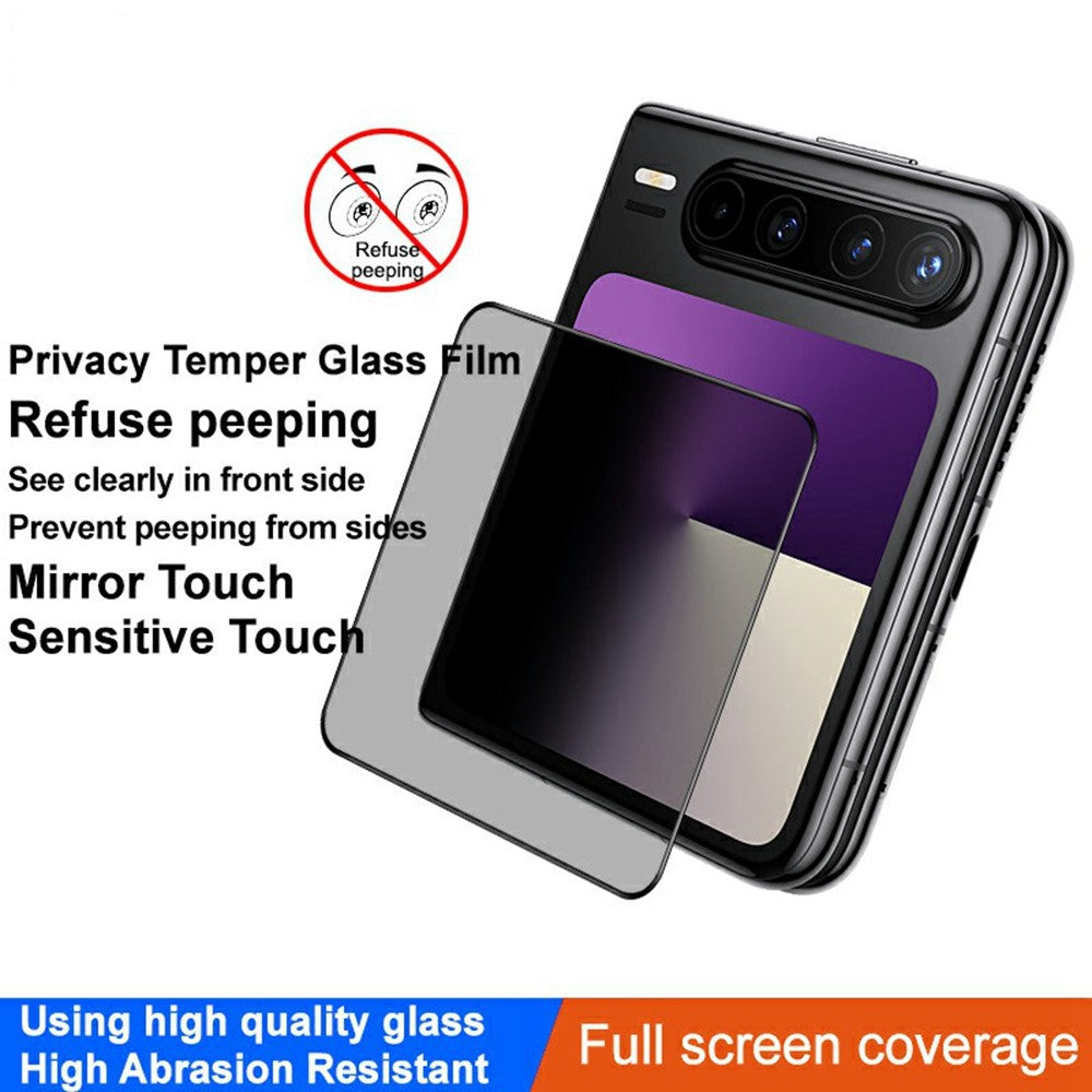 IMAK För Huawei Pura X Anti-Spy Bakskärmskydd Härdat Glas Heltäckande Film