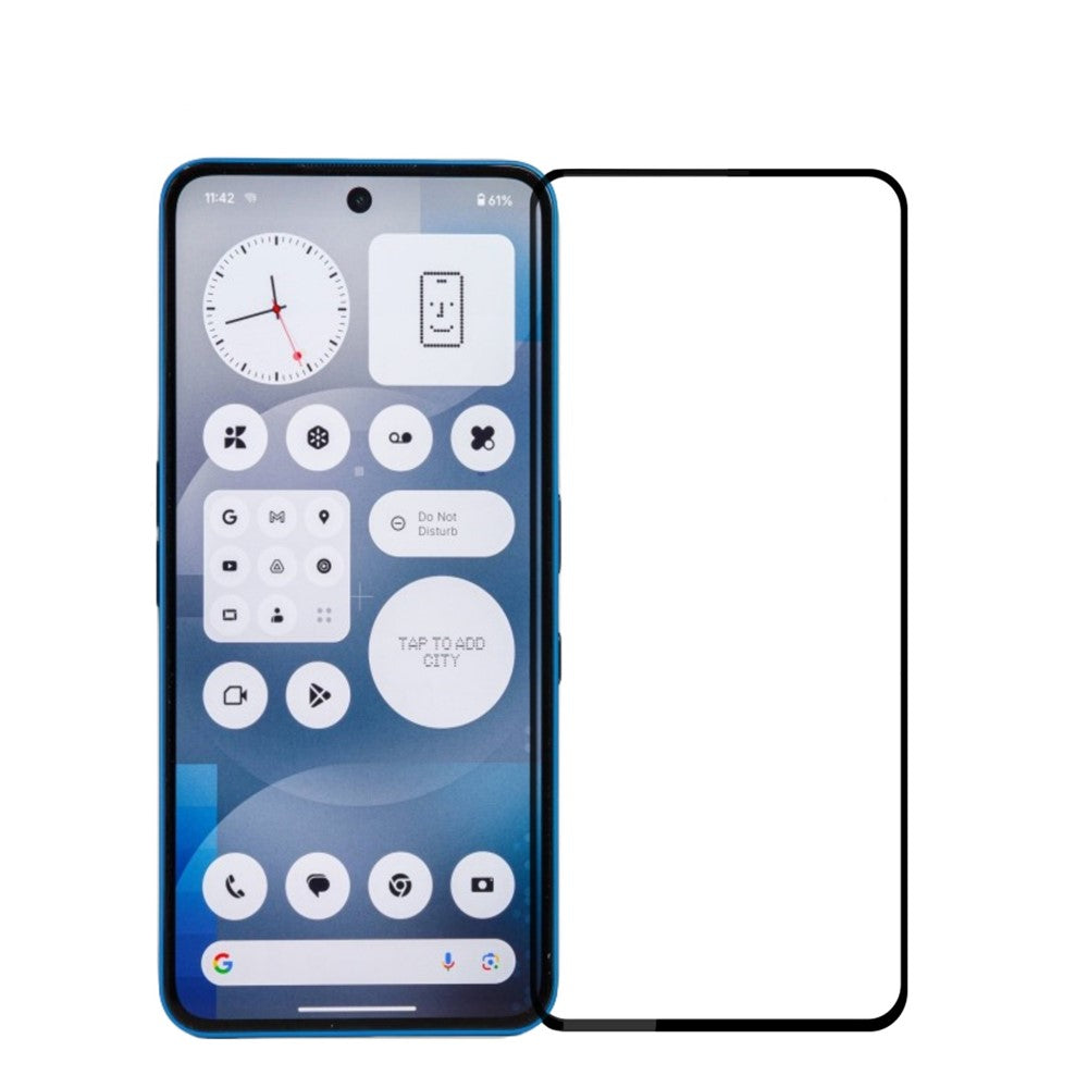MOFI For Nothing Phone (3a) Pro / Nothing Phone (3a) Screen Protector  9H Full Glue Full Coverage High Aluminum-Silicon Glass Film
