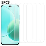 5Pcs For Honor 400 Lite 5G Front Screen Protector 0.3mm 2.5D Tempered Glass Clear Film