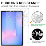 For Samsung Galaxy Tab S10 FE+ Tempered Glass Screen Protector 2.5D Straight Edge Full Screen Film Full Glue