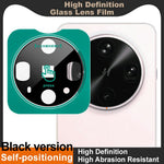 IMAK For Oppo Find X8 Ultra 5G Tempered Glass Camera Lens Protector with Self Positioning Frame (Black Version)