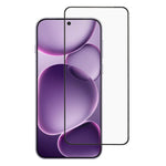 For Oppo Find X8s+ 5G Tempered Glass Electroplating Anti-Fingerprint Silk Printing Full Glue Screen Protector