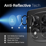 NORTHJO 1 set för Xiaomi Redmi Note 14 Pro 5G / Poco X7 5G härdat glas kameralinsfilm CD-vener metallring linsskydd