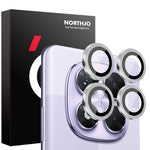 NORTHJO 1 set för Xiaomi Redmi Note 14 Pro 5G / Poco X7 5G härdat glas kameralinsfilm CD-vener metallring linsskydd