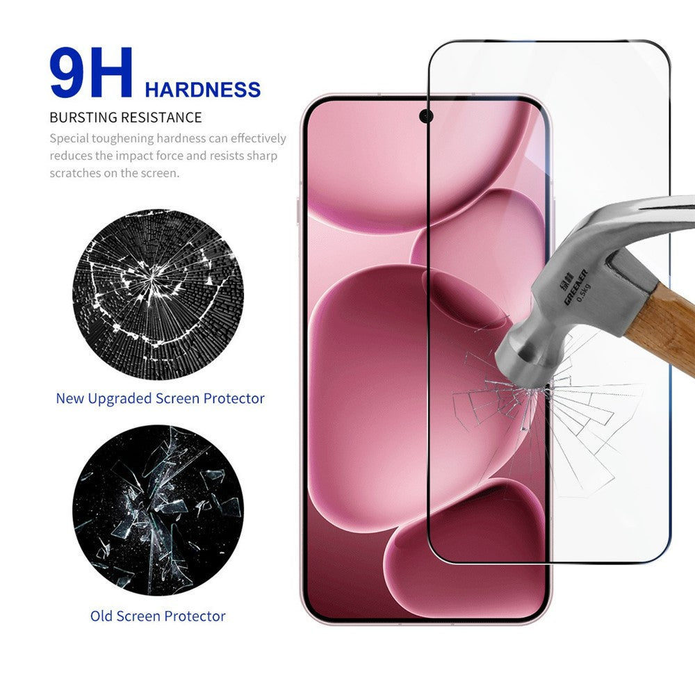 RURIHAI För Oppo Find X8s+ 5G Skärmskydd Sekundärhärdande Hög Aluminium-Silicon Glasfilm