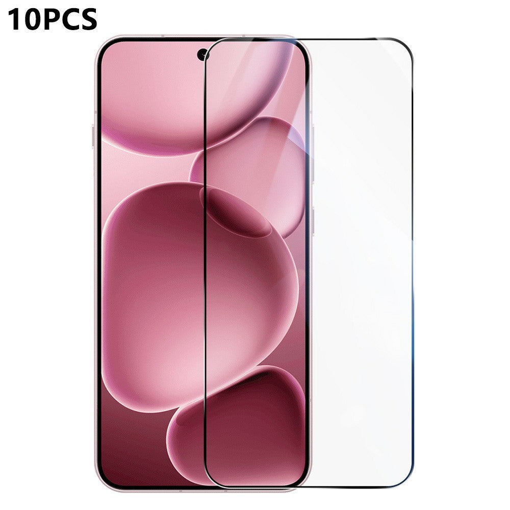 RURIHAI 10 stk. hærdet aluminium-silikoneglasfilm til Oppo Find X8s+ 5G, 0,26 mm, 2,5D-skærmbeskytter