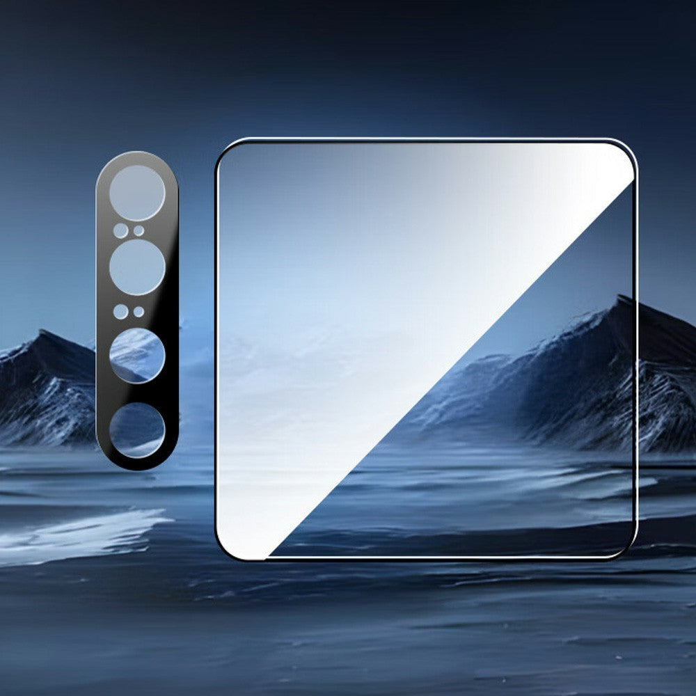 RURIHAI For Huawei Pura X Screen Protector + Camera Lens Protector Silk Printing High Aluminium-Silicon Glass Film Easy Installation