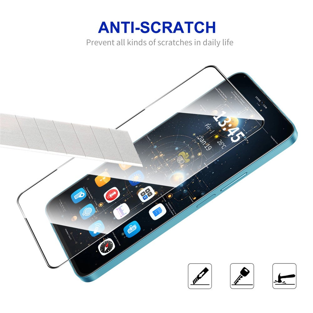 ENKAY HAT PRINCE For Xiaomi Redmi Note 14S 4G Screen Protector   9H Silk Printing 0.26mm Tempered Glass