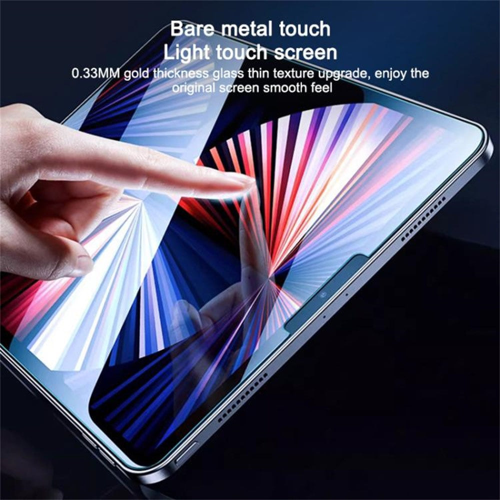 Screen Protector For iPad 10.2 (2021)  /  (2020)  /  (2019) Tempered Glass HD Film with Automatic Dust Removal Tool