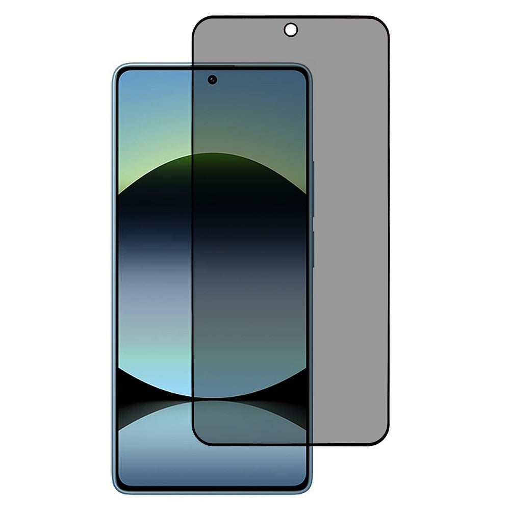 For Xiaomi Redmi Note 14S 4G Anti-Peep Full Covering Front Screen Protector Silk Printing Tempered Glass Film