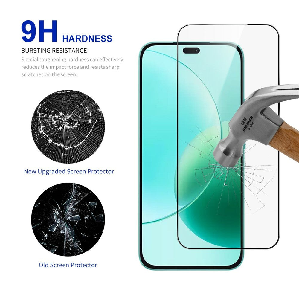 RURIHAI 10Pcs For Honor 400 Lite 5G High Aluminium-Silicon Glass Film 0.26mm 2.5D Screen Protector