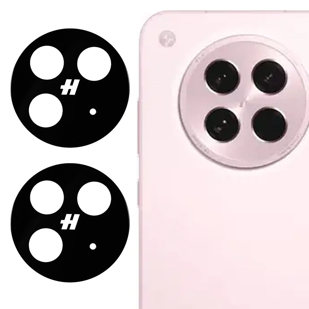 2Pcs For Oppo Find X8s 5G Camera Lens Protector 2.5D Arc Edge Silk Printing Tempered Glass Rear Lens Film