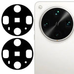 2Pcs For Oppo Find X8 Ultra 5G Camera Lens Protector 2.5D Arc Edge Silk Printing Tempered Glass Rear Lens Film