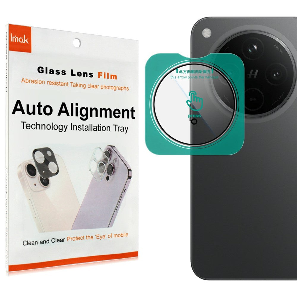 IMAK For Oppo Find X8s+ 5G Camera Lens Protector Tempered Glass Lens Film with Self Positioning Frame