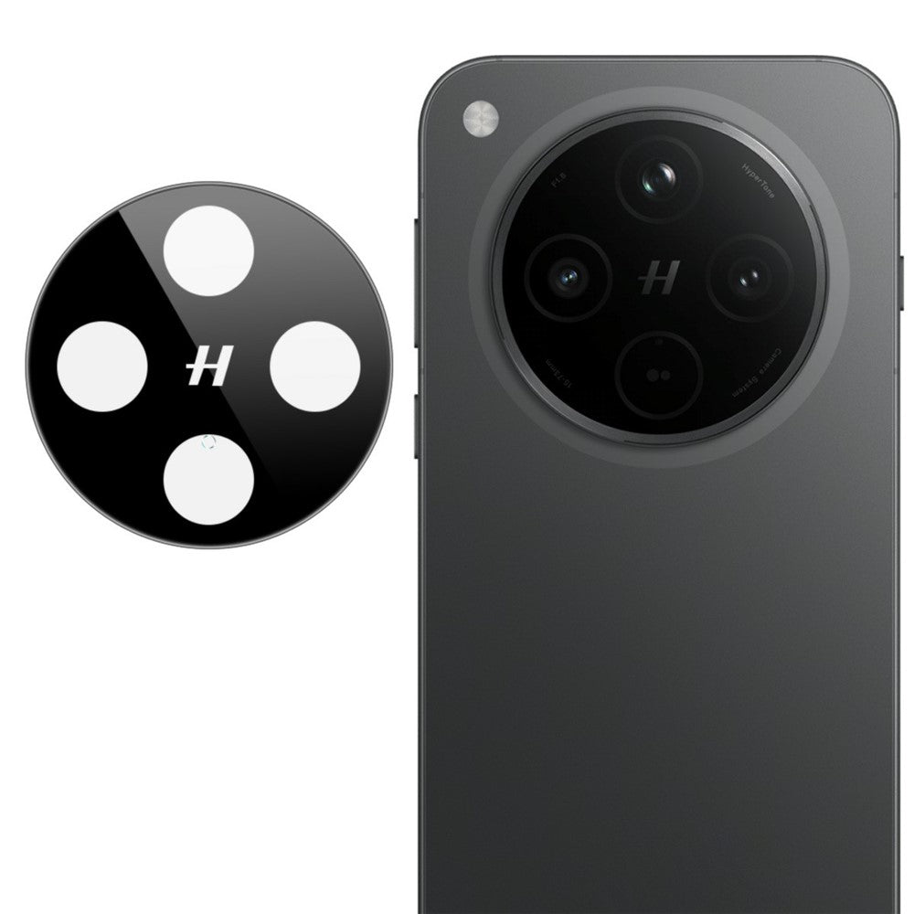 IMAK For Oppo Find X8s+ 5G Tempered Glass Camera Lens Protector with Self Positioning Frame (Black Version)