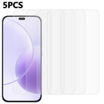 5Pcs For Honor X70i Front Screen Protector 0.3mm 2.5D Tempered Glass Clear Film