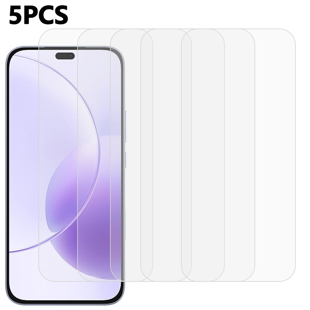 5Pcs For Honor X70i Front Screen Protector 0.3mm 2.5D Tempered Glass Clear Film