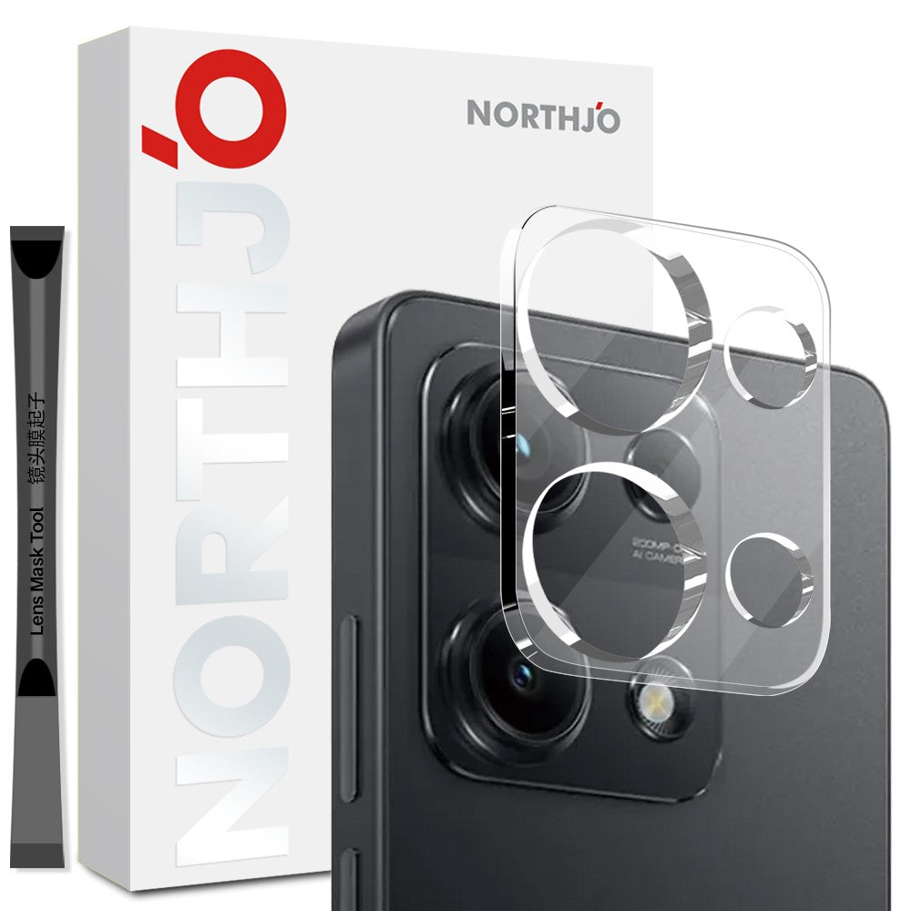 NORTHJO For Xiaomi Redmi Note 14S 4G Camera Lens Protector Tempered Glass HD Clear 3D Full Coverage