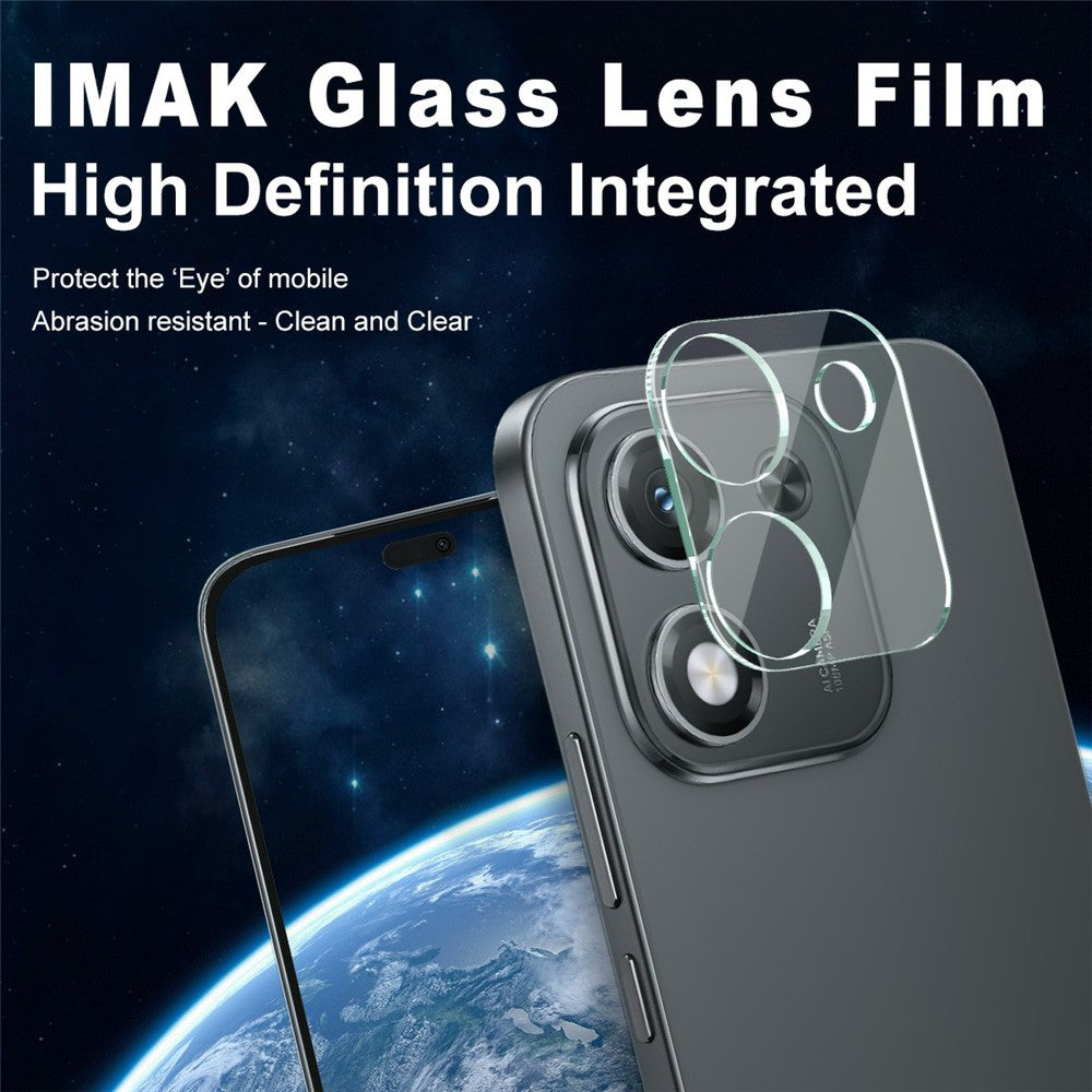 IMAK For Honor X70i Tempered Glass Camera Lens Protector + Acrylic Lens Cap