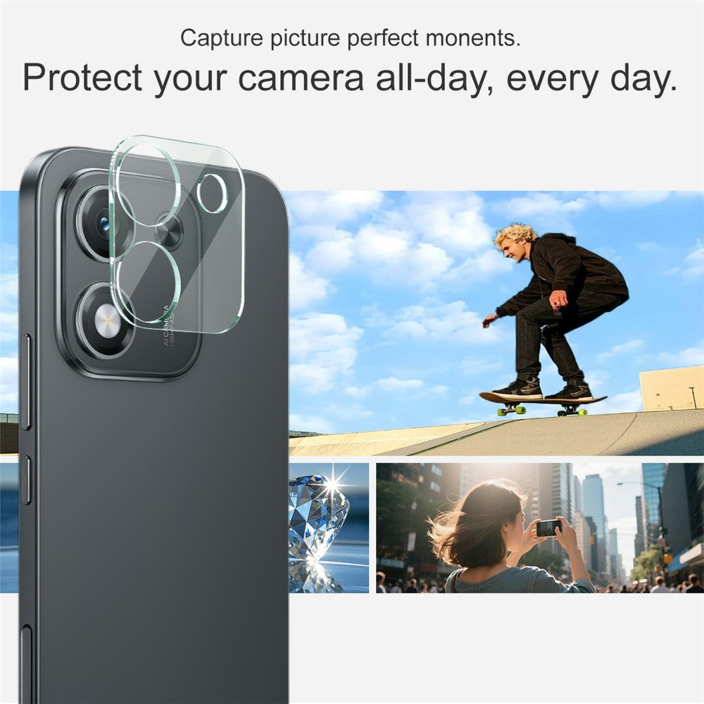 IMAK For Honor X70i Tempered Glass Camera Lens Protector + Acrylic Lens Cap