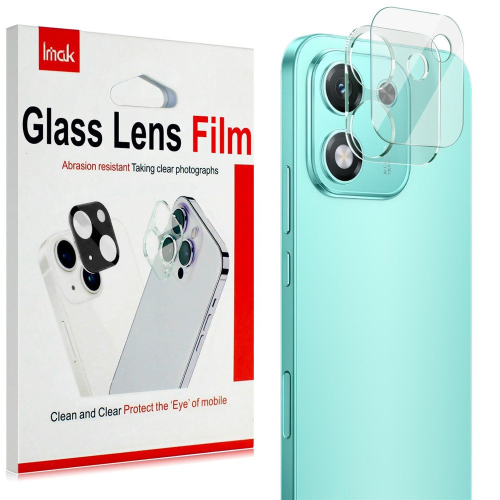 IMAK For Honor X70i Tempered Glass Camera Lens Protector + Acrylic Lens Cap