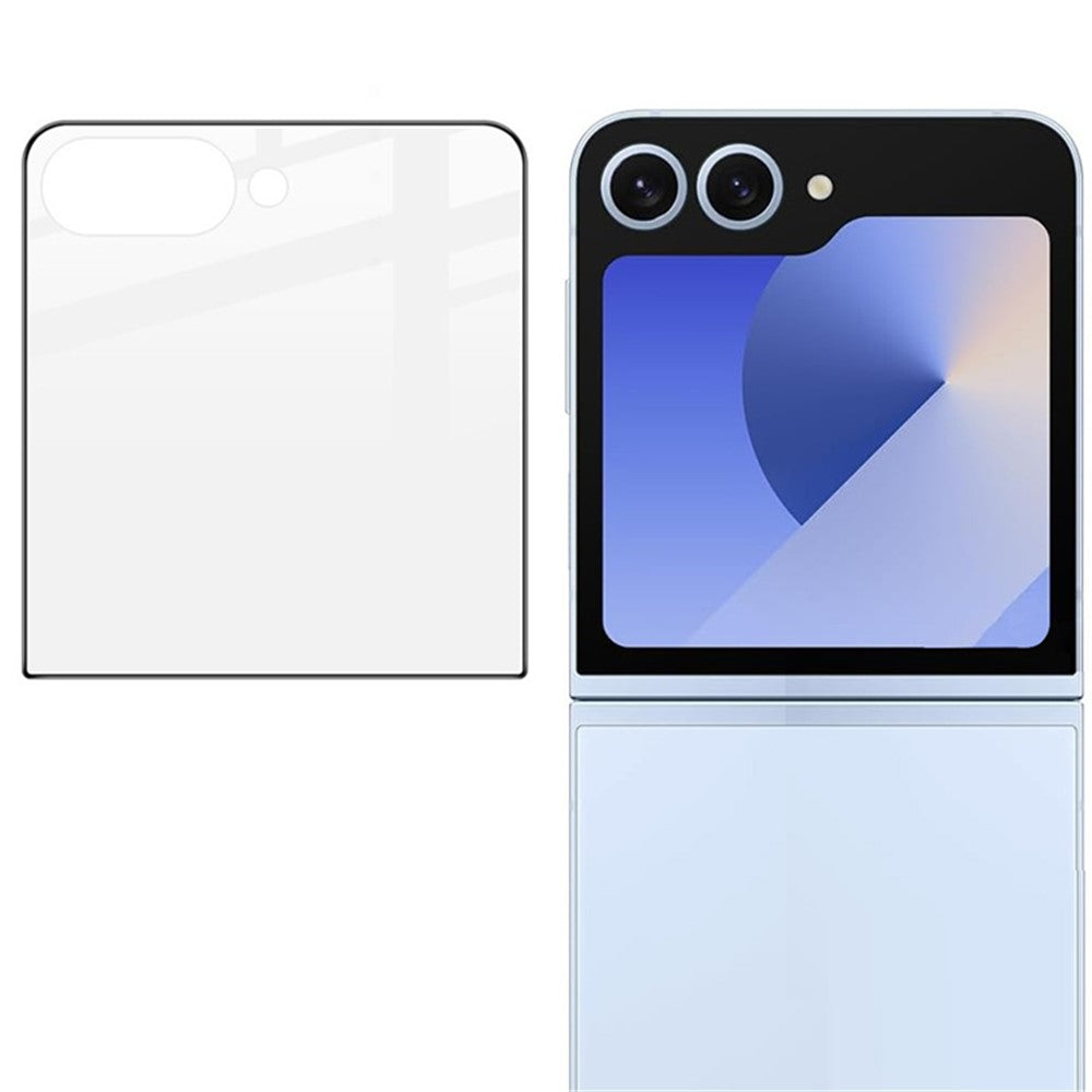 For Samsung Galaxy Z Flip7 5G Screen Protector Silk Printing Tempered Glass Full Glue Film (Outer Screen)