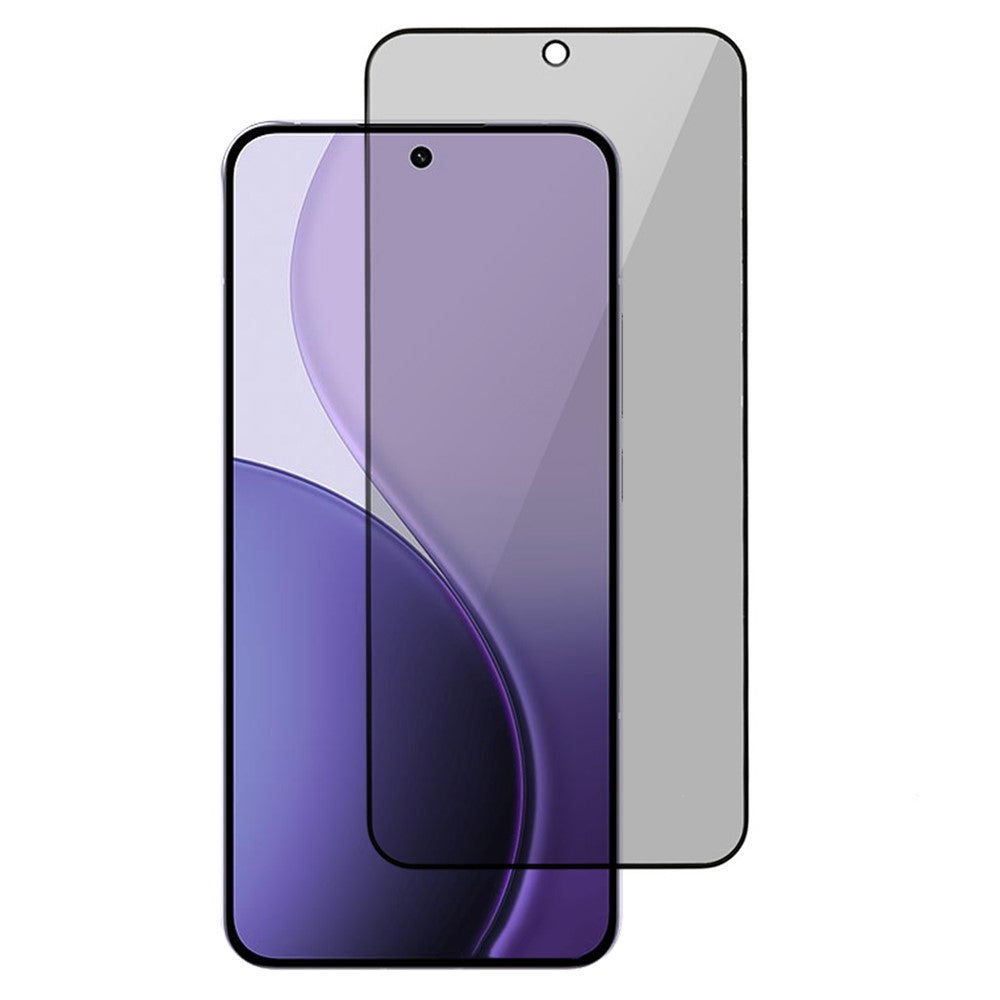 Oppo Reno14 Pro 5G (Global) Härdat Glasfilm Anti-Peep Sekretessskydd Skärmskydd Helklistrad