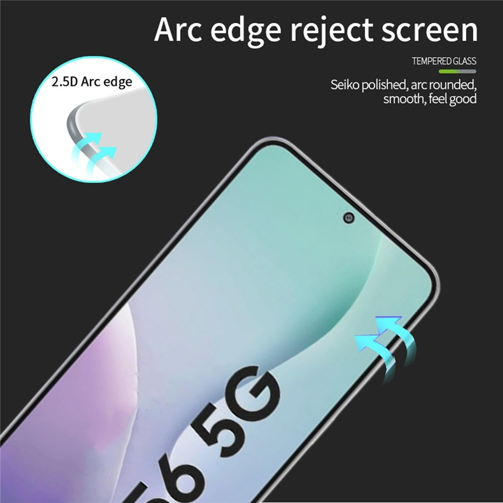 MOFI til Samsung Galaxy M56 5G Skærmbeskytter 9H Fuld Lim Fuld Dækning Højt Aluminium-Silicium Glasfilm