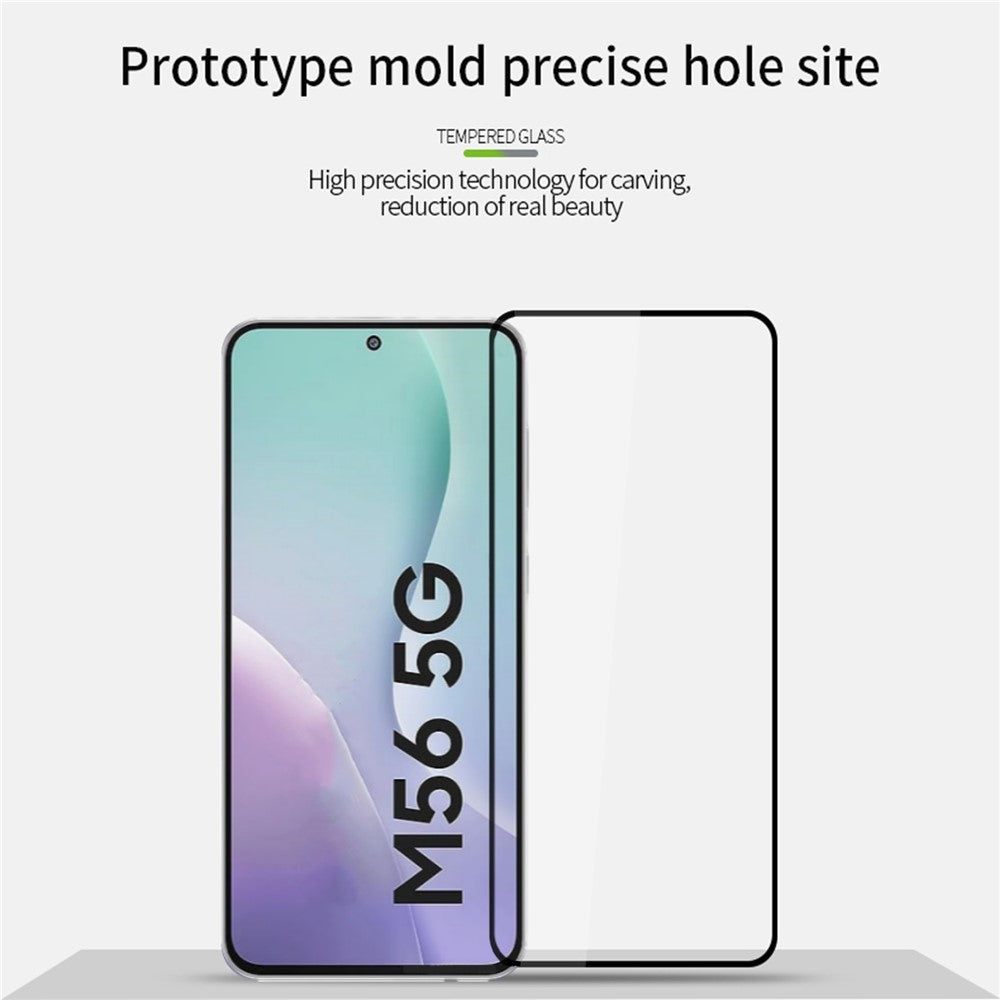 MOFI til Samsung Galaxy M56 5G Skærmbeskytter 9H Fuld Lim Fuld Dækning Højt Aluminium-Silicium Glasfilm