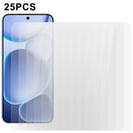 25Pcs For Oppo Find X8s 5G Screen Protector Tempered Glass High Definition Film (No Package, with Wipes Set, Dust-absorber, Guide Sticker)