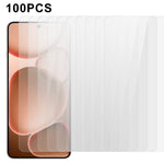 100 st. för Oppo Find X8 Ultra 5G skärmskydd reptålig härdad glasfilm (ingen förpackning, med våtservetter, dammuppsamlare, guideklistermärke)