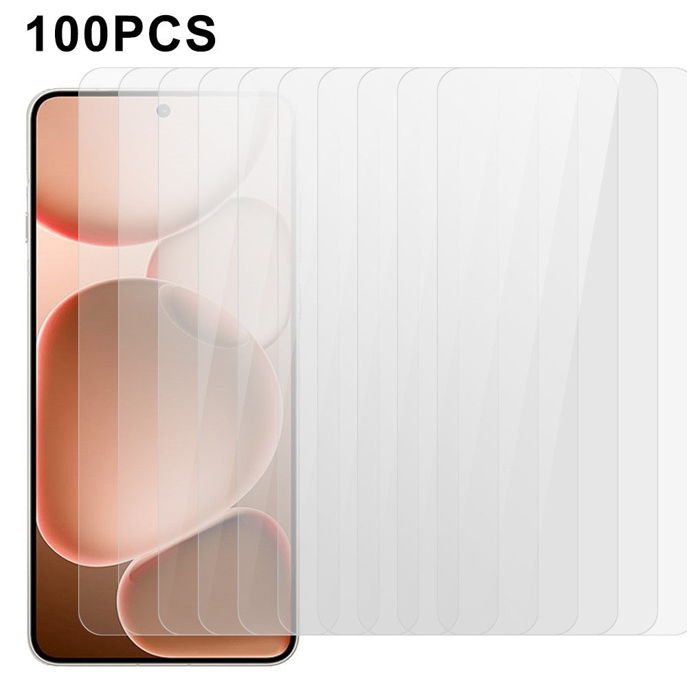100 st. för Oppo Find X8 Ultra 5G skärmskydd reptålig härdad glasfilm (ingen förpackning, med våtservetter, dammuppsamlare, guideklistermärke)
