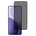 For Oppo Reno14 5G (Global) Anti-Peep Tempered Glass Full Covering Silk Printing Screen Protector