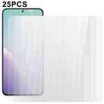 25 stk. til Samsung Galaxy M56 5G / F56 5G hærdet HD-skærmbeskyttelsesfilm (uden emballage, med vådservietter, støvopsamler og guideklistermærke)