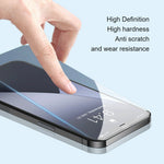 AMORUS For iPhone 17 Pro Max Front Screen Protector 2.5D Arc Edge 9H High Aluminum-Silicon Glass Film