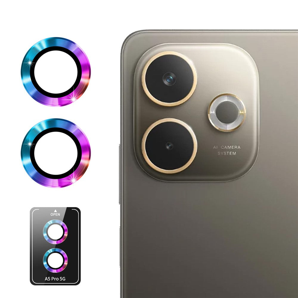 ENKAY HAT PRINCE For Oppo A5 Pro 5G (Global) / Oppo A5 Pro 4G (Global) Camera Lens Protector Metal Ring Lens Film