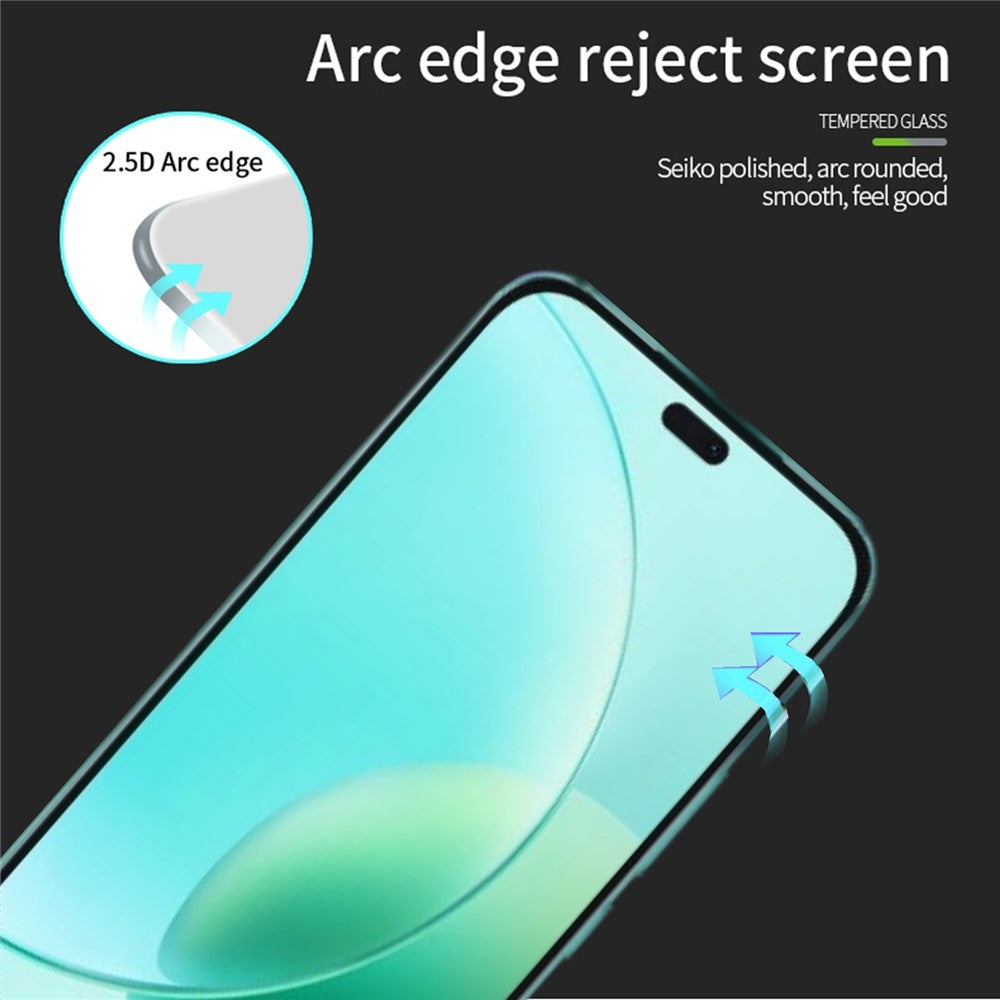 MOFI For Honor X70i Screen Protector  9H Full Glue Full Coverage High Aluminum-Silicon Glass Film