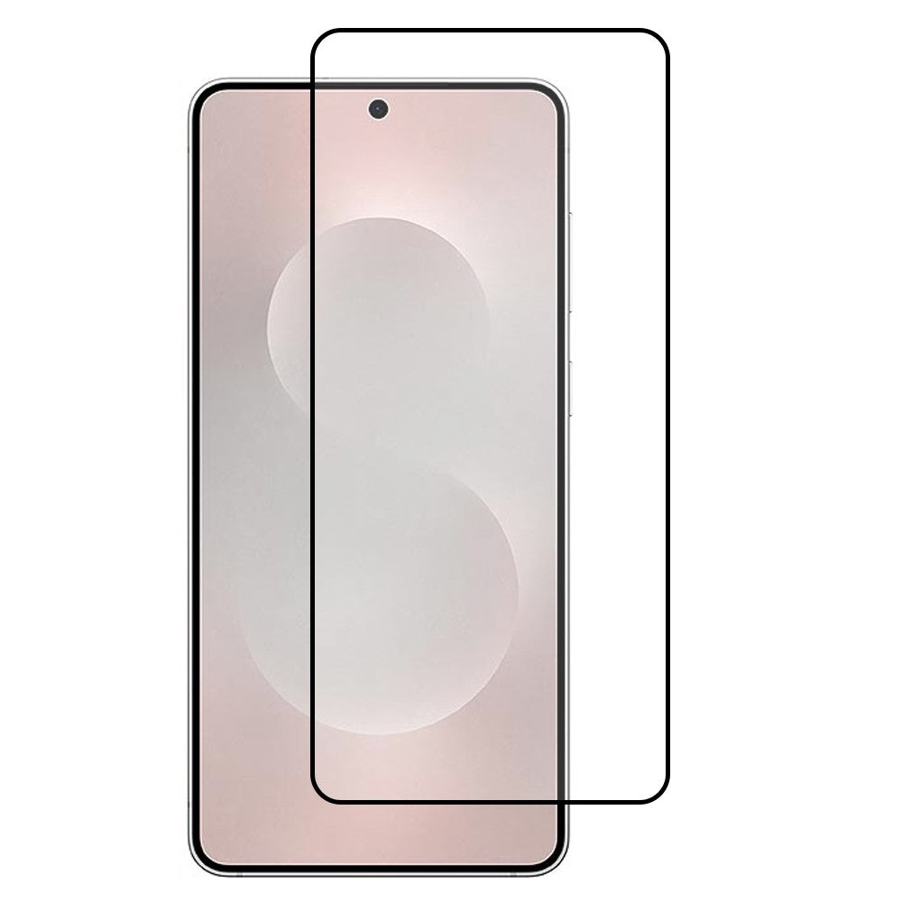 Til Samsung Galaxy S25 Edge Skærmbeskytter i Hærdet Glas Fingeraftryksoplåsning Fuld Lim Silketryk Film