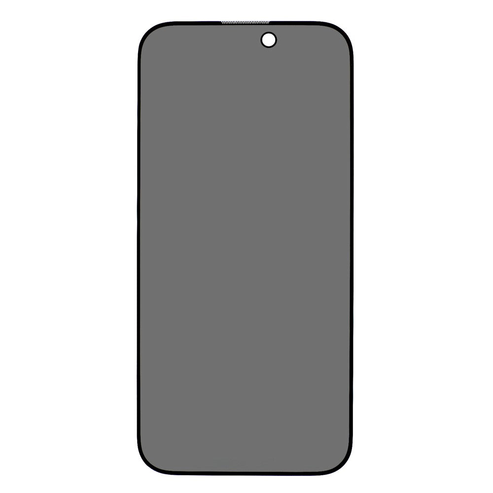 For iPhone 17 Pro Max Anti-Peep Tempered Glass Full Covering Silk Printing Screen Protector