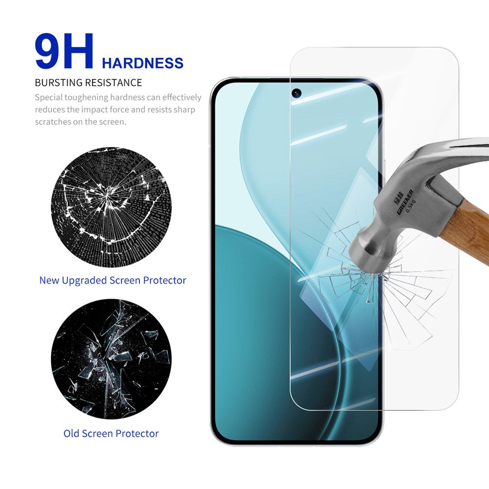 RURIHAI 10Pcs For Oppo Reno14 Pro 5G (Global) Screen Protector 0.26mm 2.5D High Aluminium Silicon Glass Film
