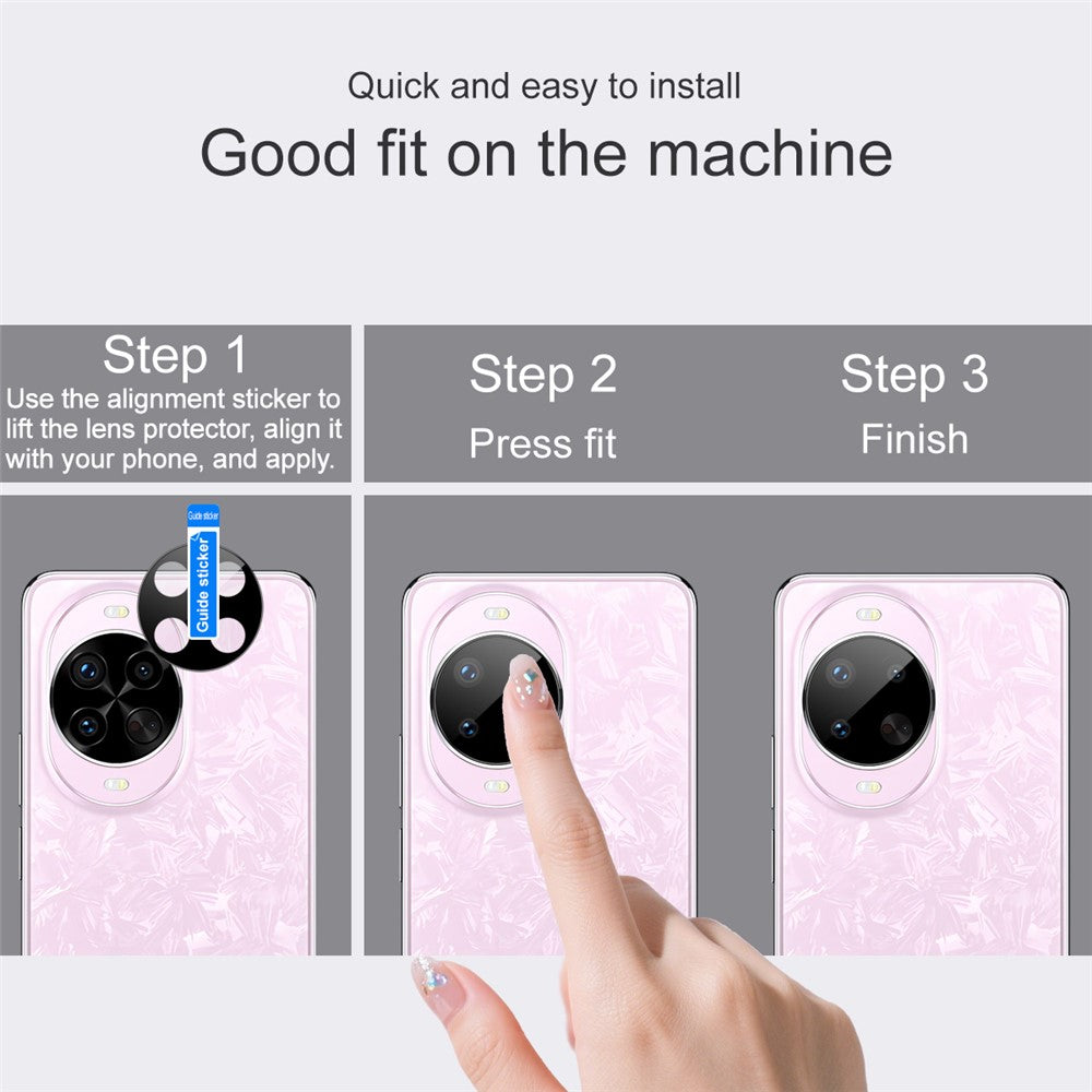 IMAK For Huawei nova 14 Pro 5G Camera Lens Protector Tempered Glass HD Clear Lens Film (Black Version)